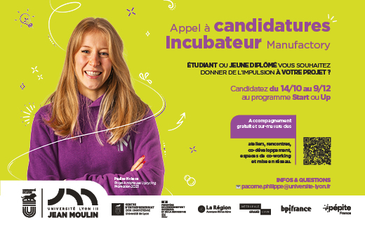 CANDIDATURES INCUBATEUR MANUFACTORY 2025